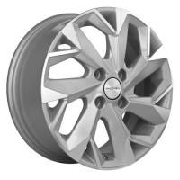 Khomen Wheels KHW1402 5.5x14 4x100 ET43 D67.1 F-Silver-FP